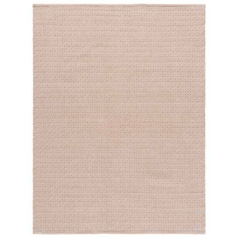 Bester Hand Woven Cotton Geometric Rug, Rectangle 5' x 7'