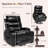 Geier PU Upholstered Heated Massage Chair,Lift Assistance-1959664055