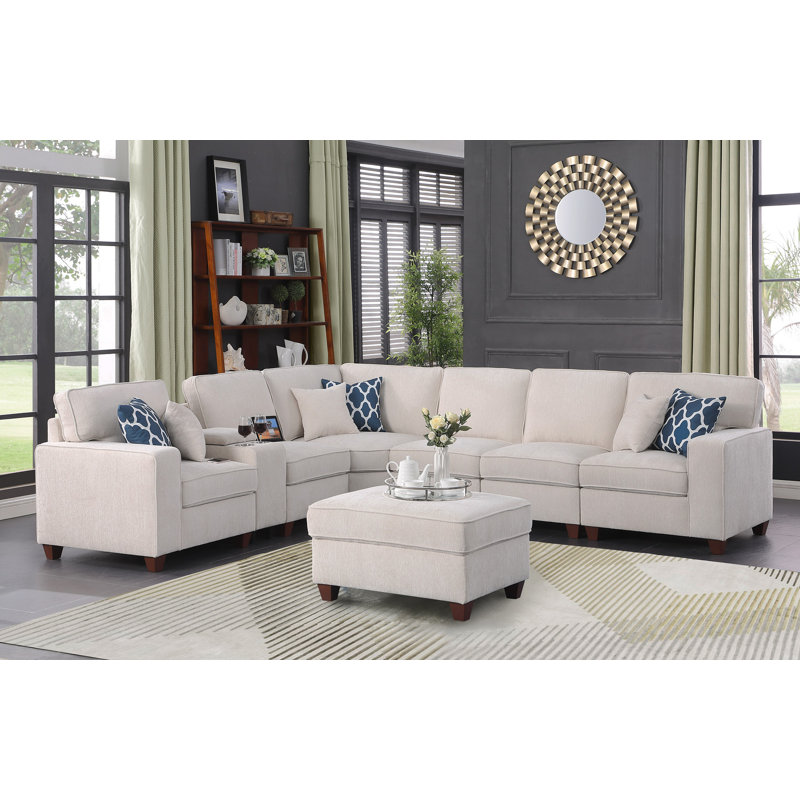 Rene Sectional Sofa With Ottoman
