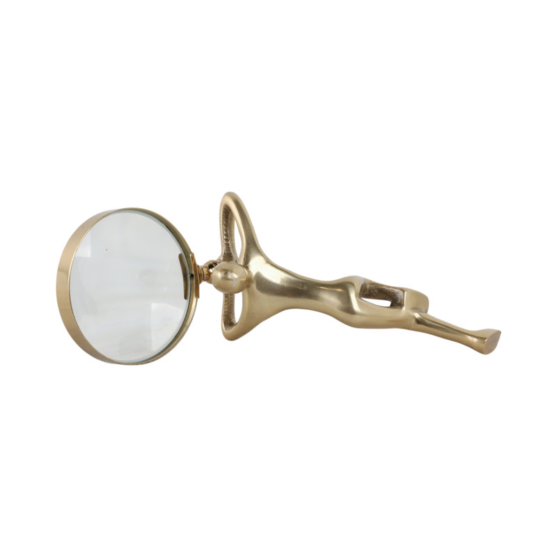 9" Adams Magnifying Glass, Gold
