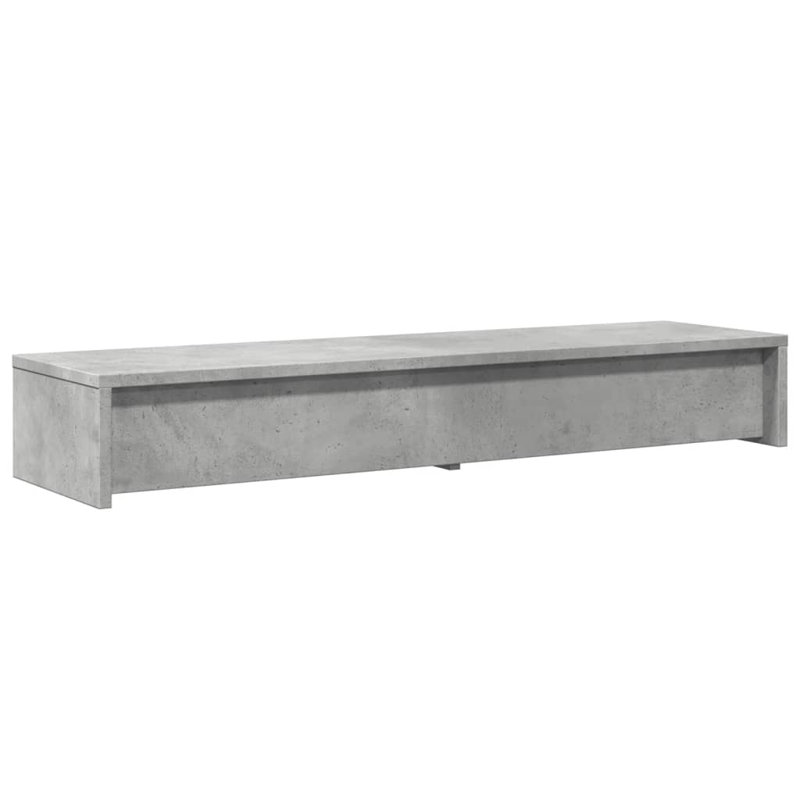 Barra Manufactured Wood Monitor Stand, 15cm H x 100cm W x 27cm D, Concrete Grey