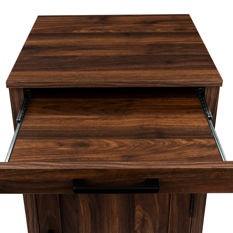 Armoire de salle à manger brune de couleur noyer - Organisez votre bar à vin modulaire Essentials In For