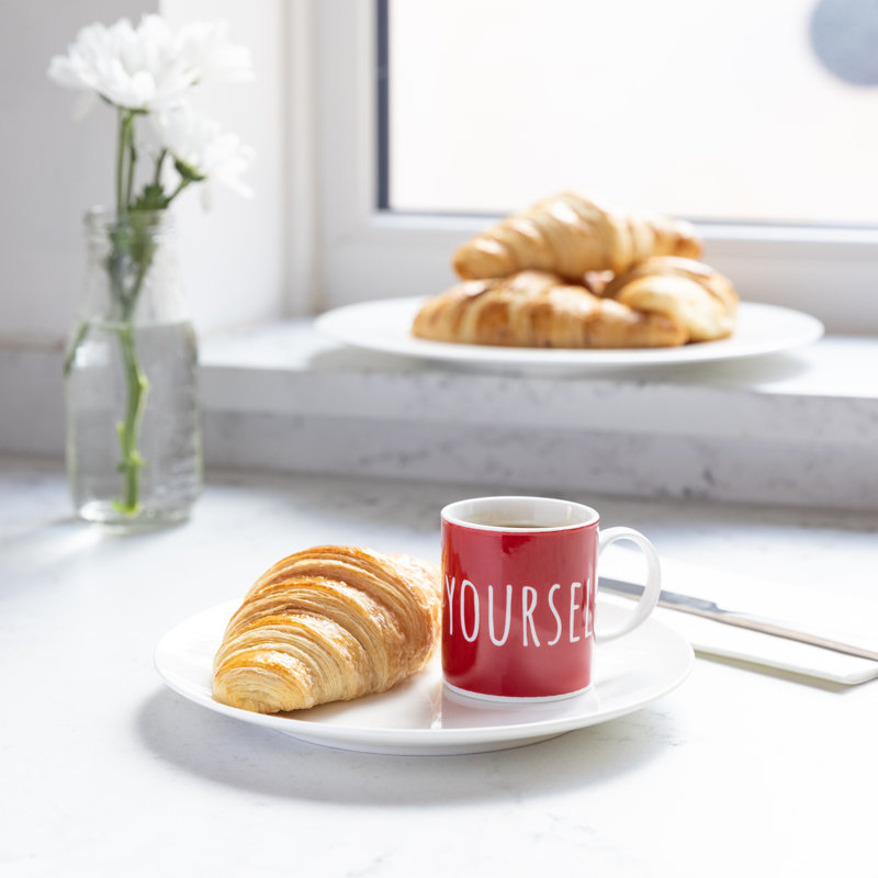 KitchenCraft 80ml Porcelain "Espresso Yourself" Espresso Cups