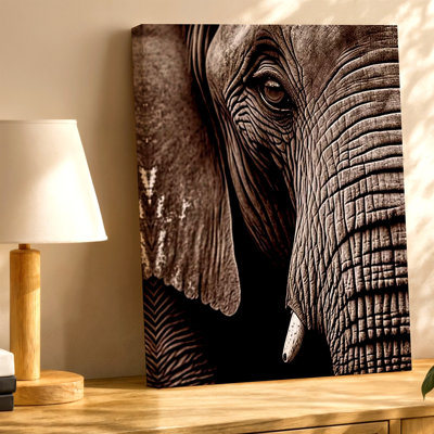 «Elephant Close», reproduction d'art sur toile, Portrait d'un animal sauvage pour le salon, la chambre à coucher, le bureau, le couloir et la galerie d'appartements, décoration de maison moderne
