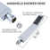8 Inch Extra Large Rainfall Shower Head Swivel Extension Arm With Handheld Spray