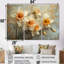 Jaune jaune blanc fragiles jonquilles - ensemble de salon art mural jonquilles-1047454750-1047454721