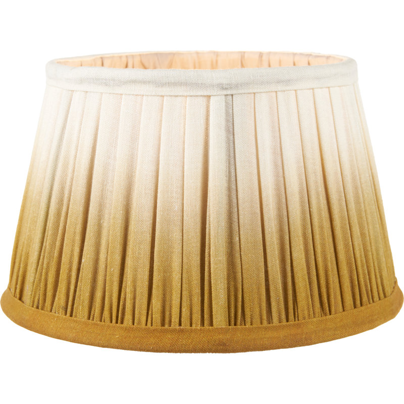 20 cm Cotton Empire Lamp Shade, Mustard, 22cm H x 35cm W x 35cm D