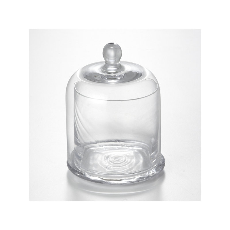 Pot de cuisine en verre avec couvercle, H 6 po x l 5 po x P 5 po