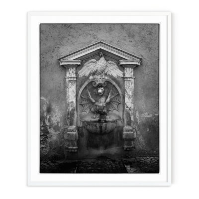 Roman Eagle Fountain - Picture Frame Photograph on Paper