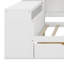 Lit de jour avec tiroirs de rangement et bibliothèque, lit d'angle avec bureau et tablettes, lit en forme de L multifonctionnel avec tête de lit convertible-1474832332-1474832335