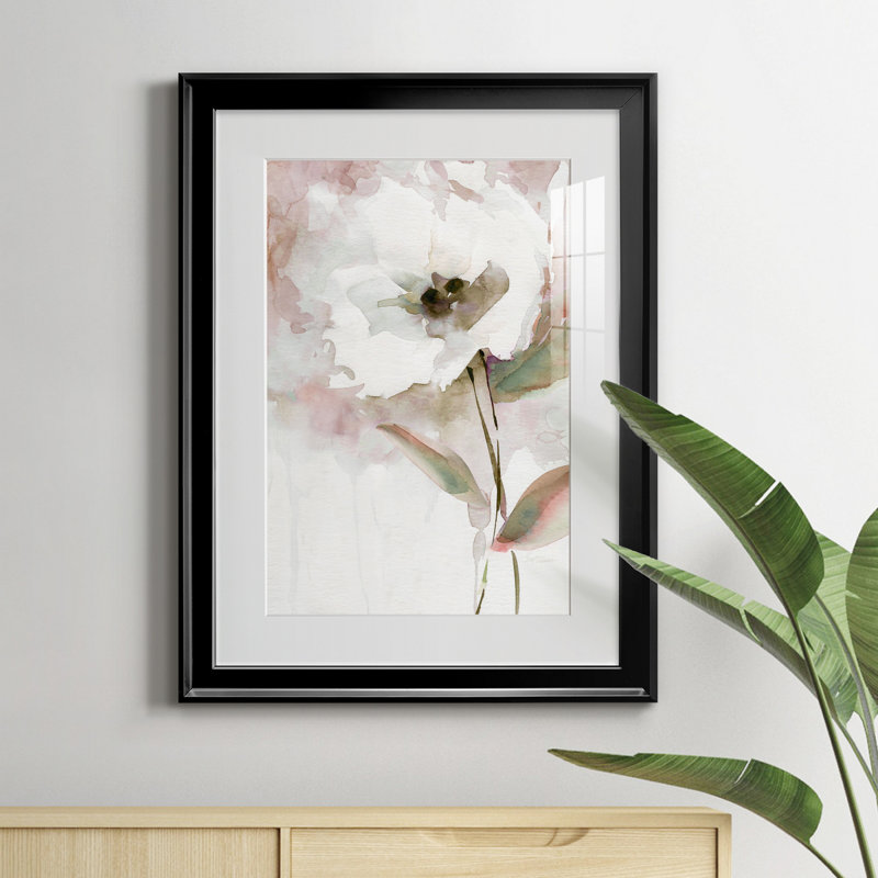 Summer Bloom II - Peinture sur toile encadrée, Noir, H 18,5 po x l 24,5 po x P 1,5 po