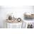 Analog Metal Mechanical Tabletop Clock in Black