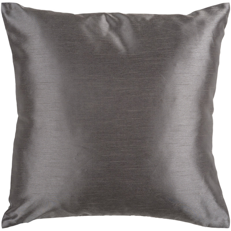 Coussin décoratif , H 22 po x l 22 po x P 1 po, Gris, Housse de coussin seulement - sans coussin