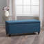 Banc de rangement avec garniture cloutée