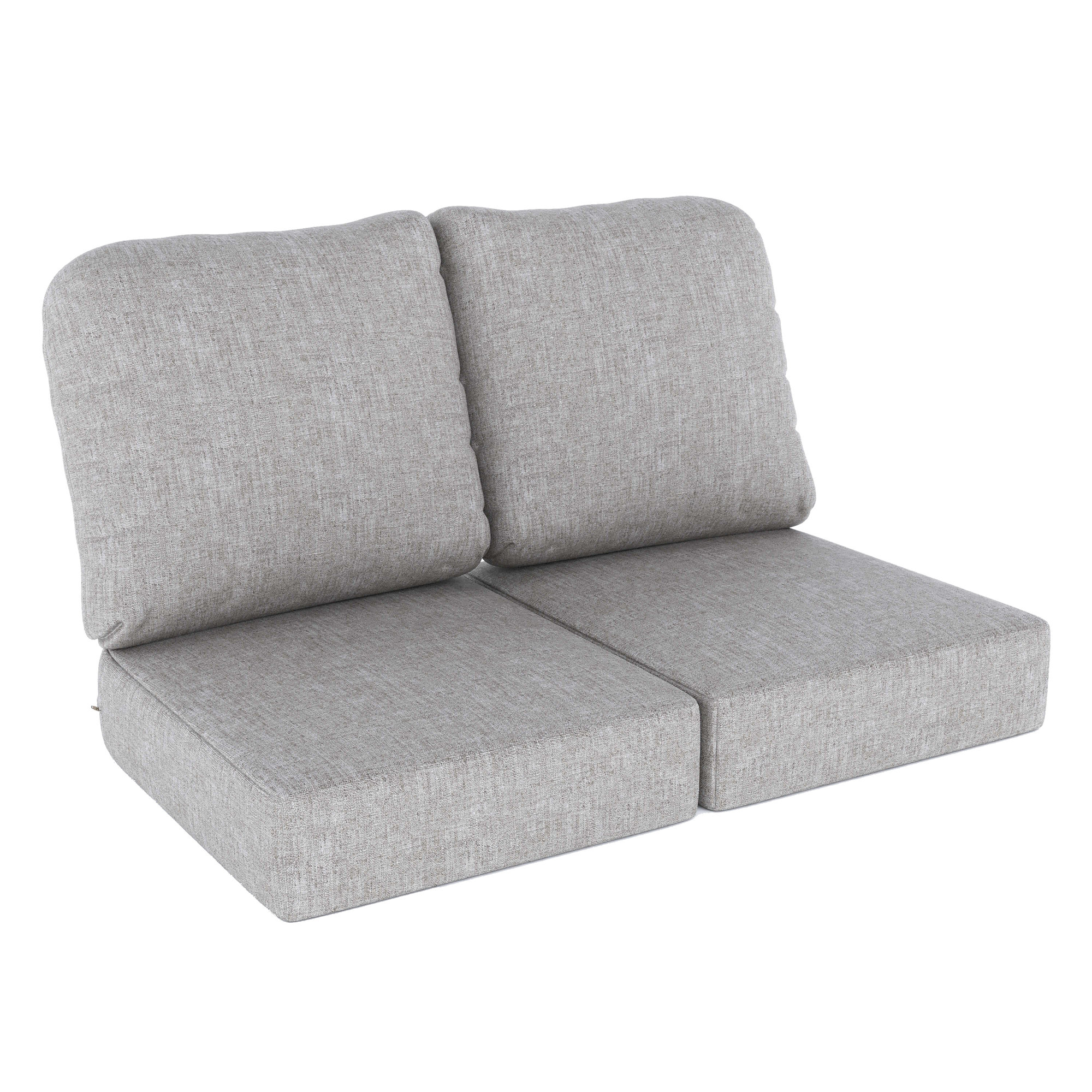 Amala Indoor/Outdoor Sunbrella® Loveseat Cushion, Canvas Granite Sunbrella® Canvas
