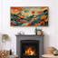 "Colorful Abstract Landscape Illustration" - très grande impression sur toile encadrée-619974533-619974556
