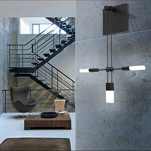 Suspenders® 3 - Light LED Armed Sconce