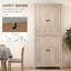 Armoire de cuisine 72 po - 4 portes avec 4 tablettes réglables pour un rangement ordonné