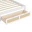 Lit simple en bois avec deux casiers de rangement, un tiroir et une tablette de rangement sur la tête de lit, lit plateforme multifonctionnel-1676202100