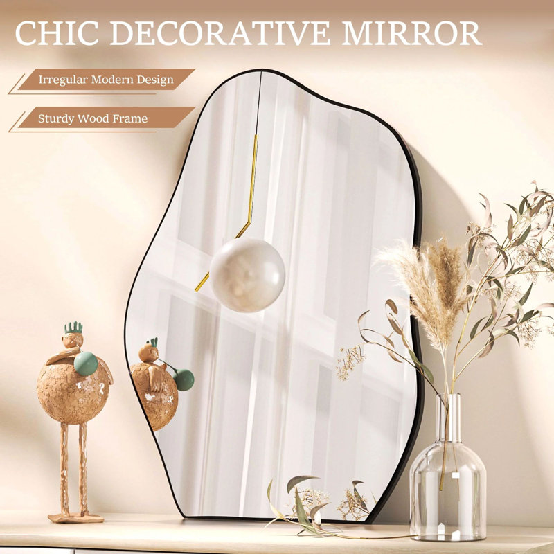 Miroir de salle de bain irrégulier, 38 po x 26 po