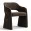 Ensemble de table de salle à manger 4 personnes Woodcroft avec table ovale extensible et 4 fauteuils rembourrés en chenille-129752419
