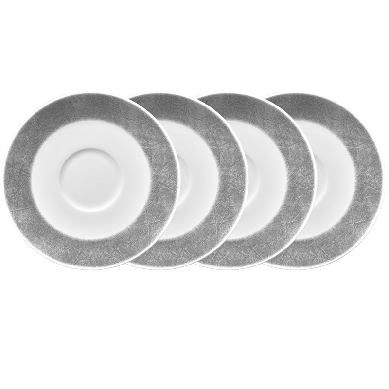 Noritake Hammock Saucers, 6-1/4", Gray