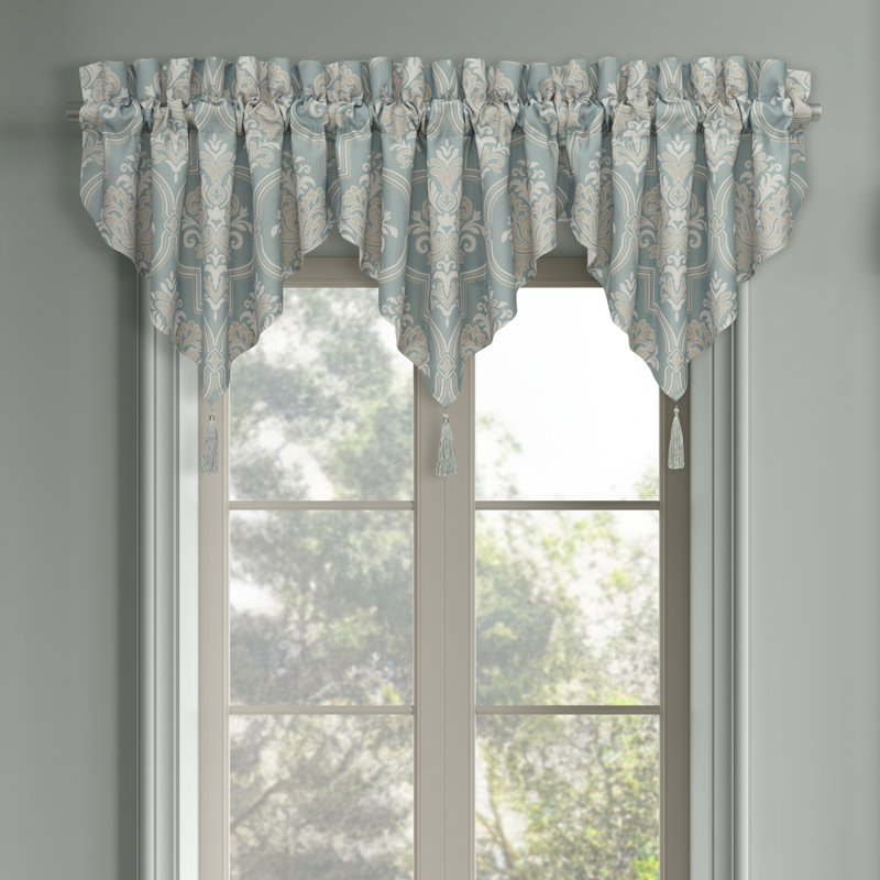 Tranquility Window Ascot Valance Aqua