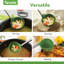 Tovolo Silicone Ladle with Stainless Steel Handle for Soups Stews and Sauces, Pesto