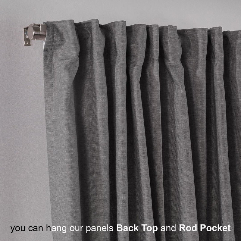 Panneau décoratif décoratif extra large et très long fait sur mesure, Gris clair, L 52 po x L 288 po