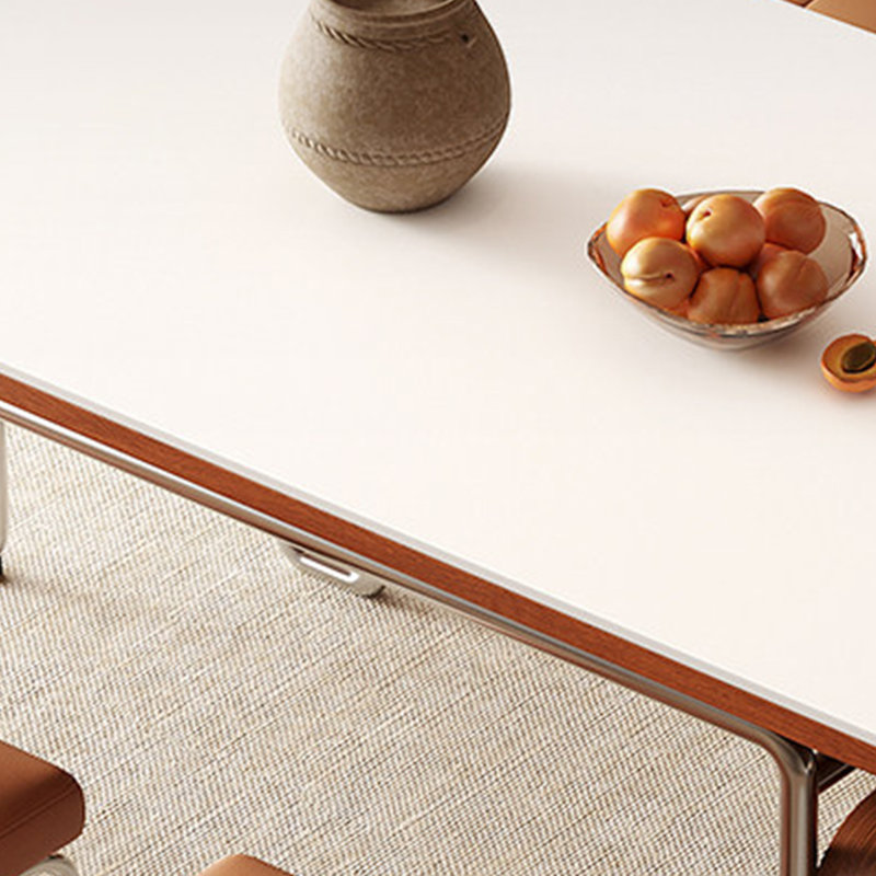 Table à manger exquise et sophistiquée, 7 pièces : table, 6 chaises, H 29,52 po x l 55,11 po x P 31,49 po