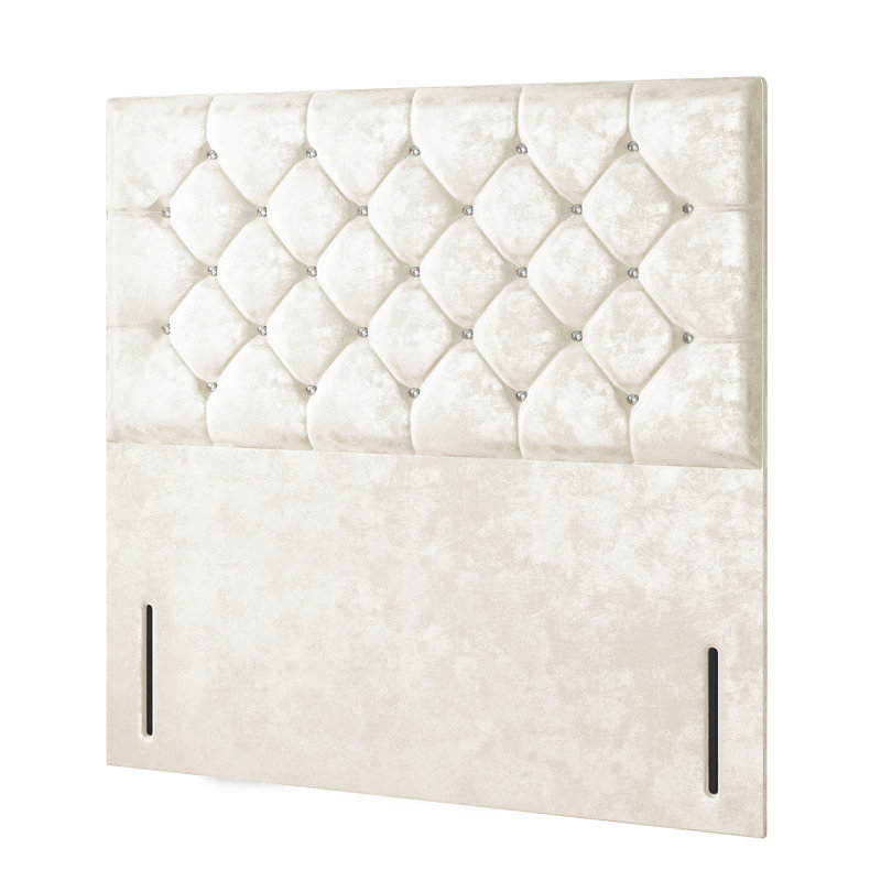 Farallones Upholstered Headboard, Double (4'6), Cream