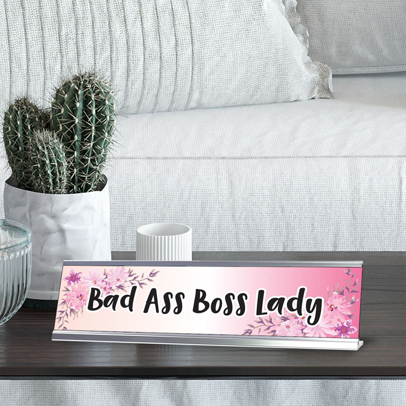 Enseigne de bureau Bad Ass Boss Lady