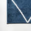 Tapis bleu marine / blanc à motif de losanges Bertrice-315019582
