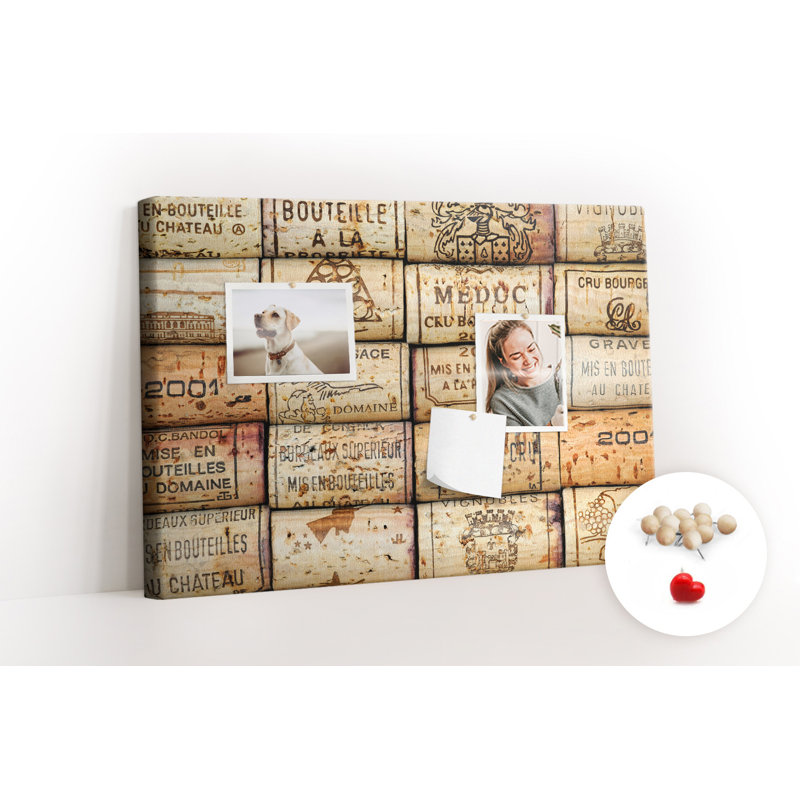 Wall Mounted bulletin board print decorative wall pin board for wall decorative corkboard Wine corks