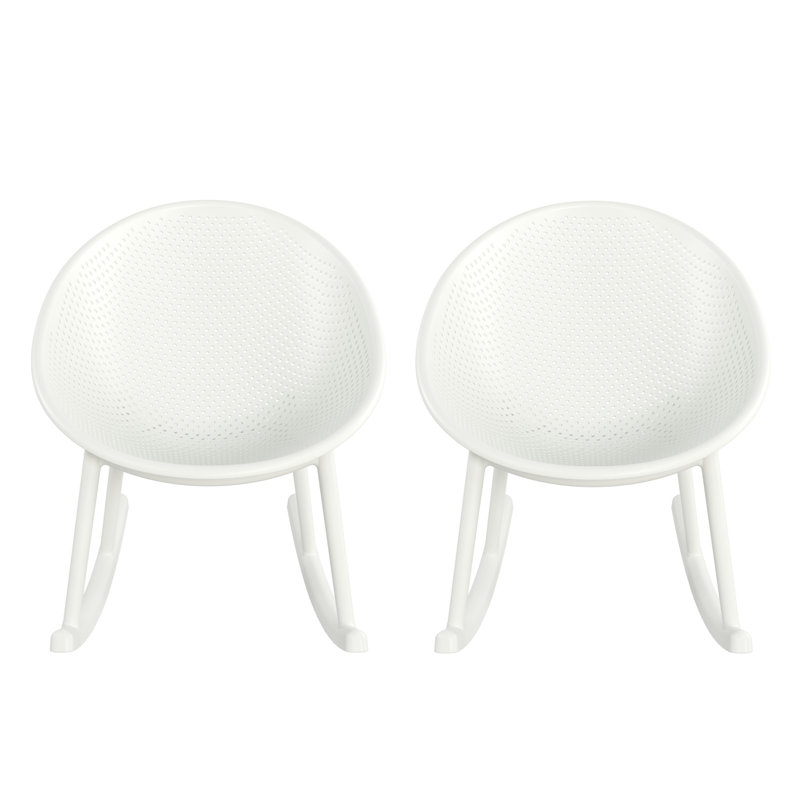 Chaise berçante Gable, Blanc