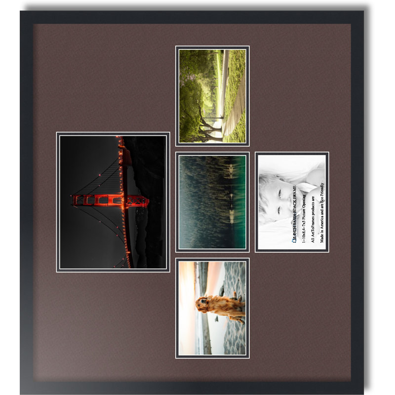 Matte Picture Frame with Mat, Peat