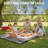 Modern Geometric Outdoor Rug, Beige Camping Mat, Farmhouse Washable Non-Slip Rug for Patio and Garden Use.-18948133
