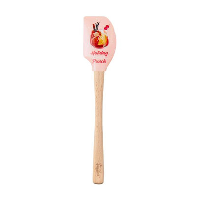 Spatulart® Holiday Punch Wood Handled Spatula