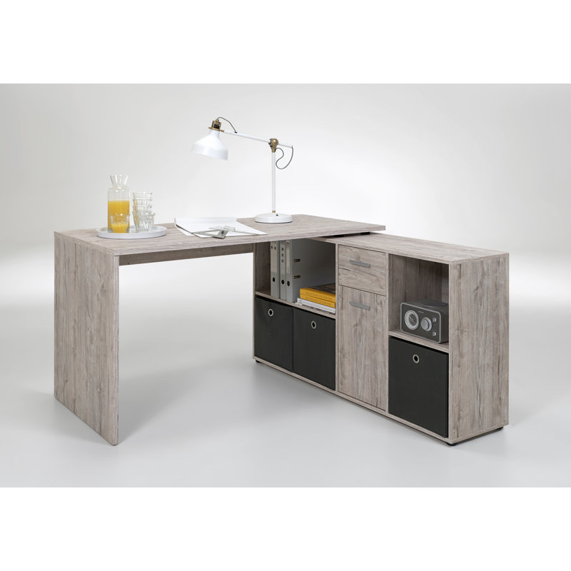 Elizabeth 2 Piece Writing Desk Office Set, Sand Oak