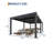 12' x 24' All-Aluminum Louvered Pergola with Adjustable Roof, Reinforced Frame & Integrated Drainage Outdoor Gazebo for Patio, Garden, Backyard-124392802