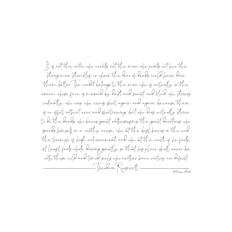 Daring Greatly by Susan Ball - Print on Canvas, 20.32 cm H x 30.48 cm W, Wrapped Canvas