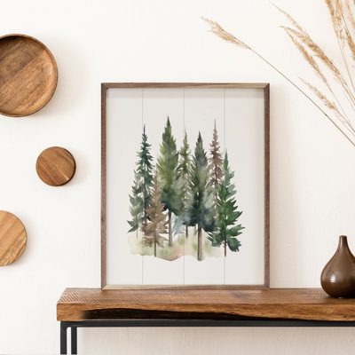Aquarelle de pins II
