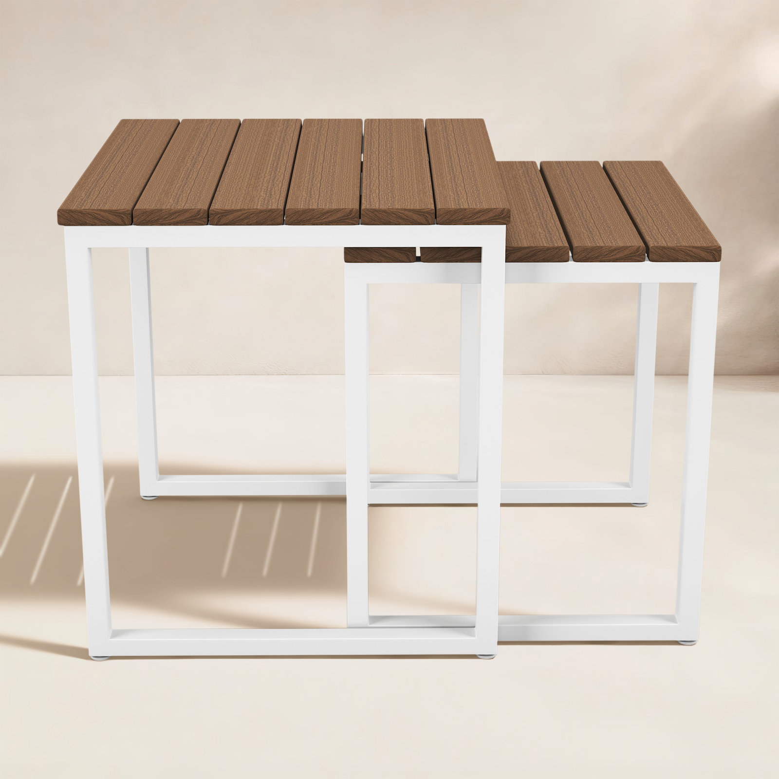 Townsend 19" Patio Side Table, Brown