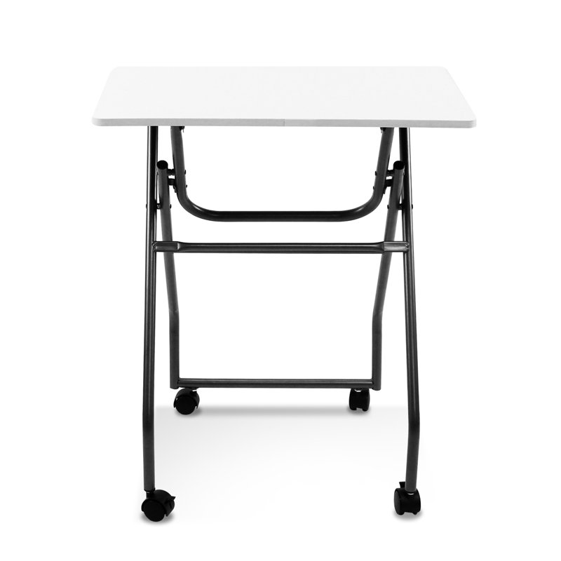 Plateau de table pour téléviseur multiusage personnel pliant Highsmith, Blanc/gris