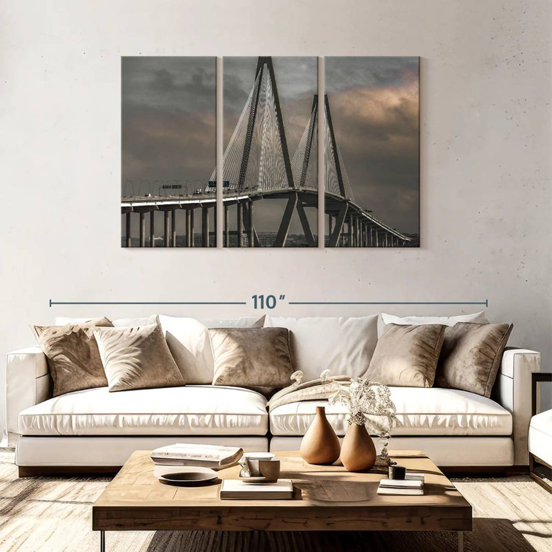 Nicci Iconic Ravenel Bridge, 48" H x 74" W