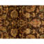 Hand Knotted Wool Area Rug in Brown And Cream