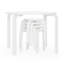 Nordic Toddler and Kids 5 Piece Round Table and Stool Set-610226596