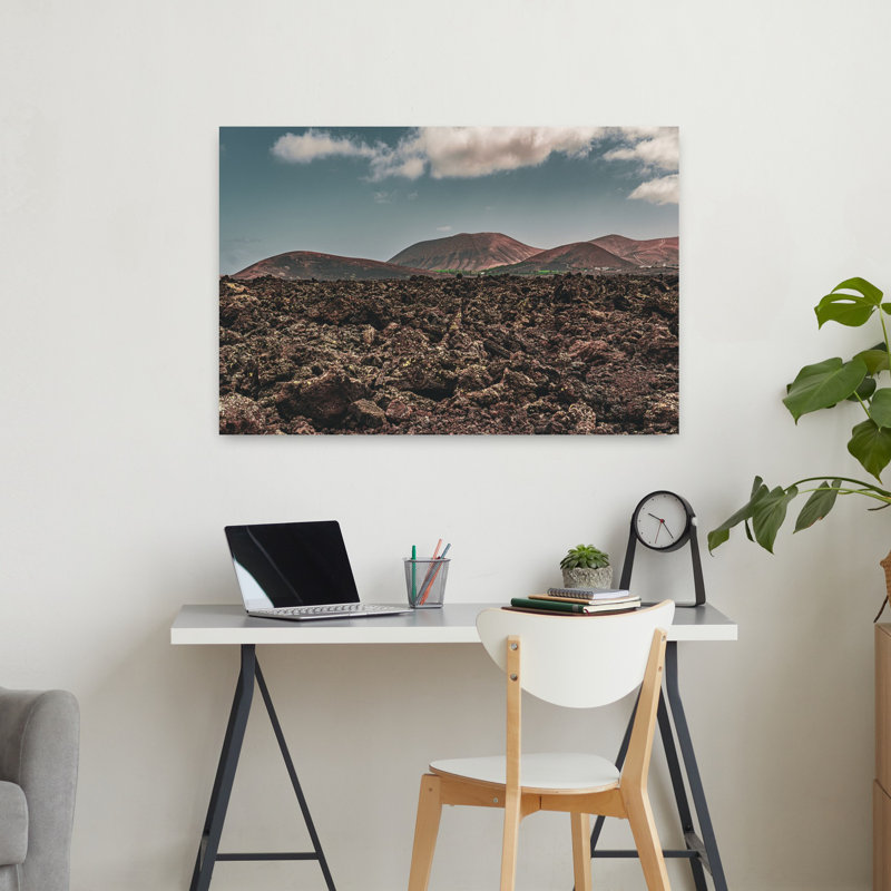Contemporary Art Abstract Minimalist Architecture Landscape Wall Art by Michael Bangiev - Wrapped Canvas Print
