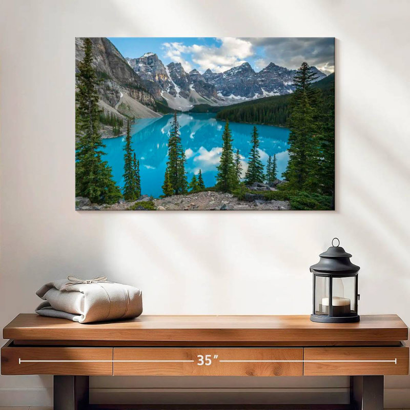 Alvord Scenic Moraine Lakeside Mountains, H 16 po x l 24 po