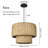 Aleeya - Light Brown Drum Pendant-1685932258